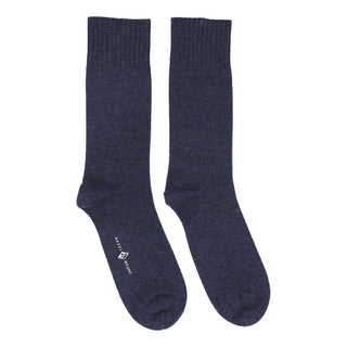 Cashmere strømper til mænd og kvinder admiralblå