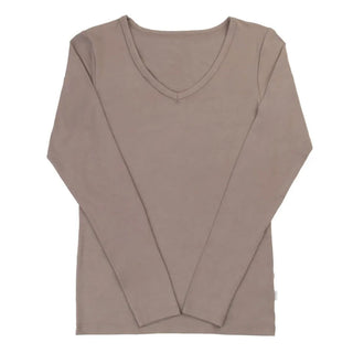Joha bambus bluse med v-hals beige