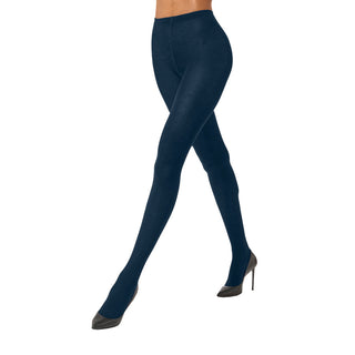 Wolford uld strømpebukser navy