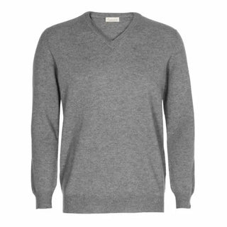 Scandinavianlux cashmere pullover med v-hals grå