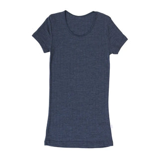 Joha uld-silke t-shirt blå