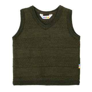 Joha uld vest olivengrøn