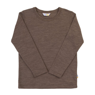 Joha uld-silke bluse brun