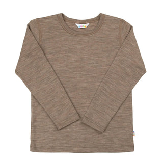 Joha uld-silke bluse beige melange