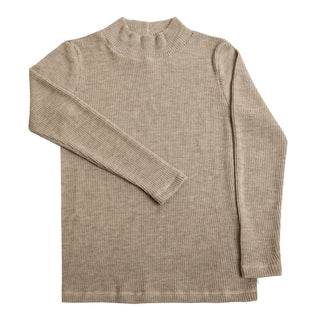 Joha uld langærmet bluse til kvinder i beige