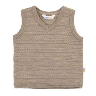 Joha uld vest beige