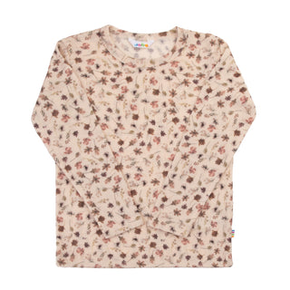 Joha uld langærmet bluse med blomsterprint