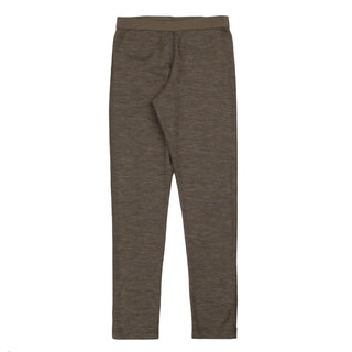 Joha uld-silke leggings i brun melange