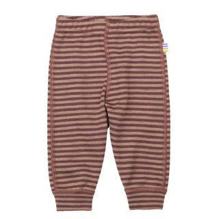 Joha stribet uld leggings rosa