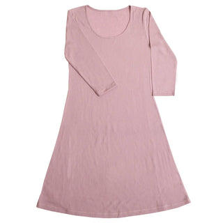 Joha uld kjole-natkjole i rosa -0