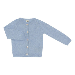 Minilux cashmere cardigan i lyseblå