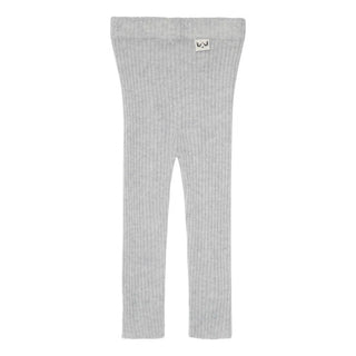 Minilux cashmere rib leggings lysegrå-0