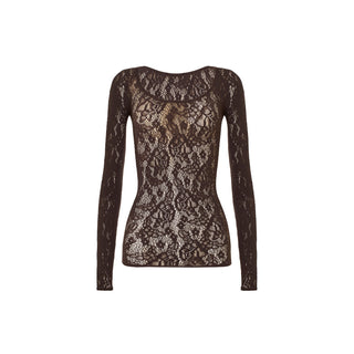 Wolford INFINITE ROSE NET TOP LONG SLEEVES