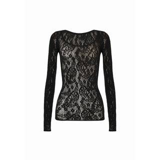Wolford INFINITE ROSE NET TOP LONG SLEEVES