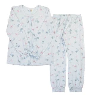 Joha pyjamas med flamingo-print i økologisk bambus
