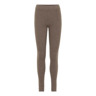 Cashmere leggings med elastan i beige