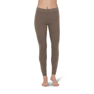 Cashmere leggings med elastan i beige