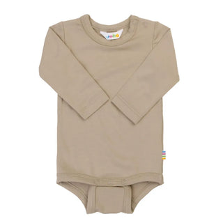 Joha body med lange ærmer i økologisk bambus beige