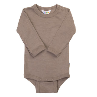 Joha uld silke langærmet body beige
