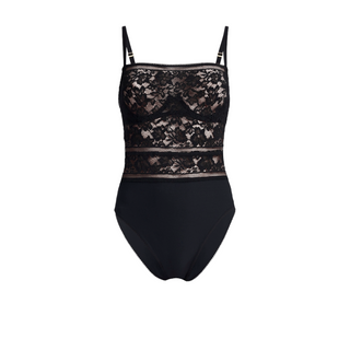 Wolford STRAIGHT LACED SHAPING BODYSUIT black