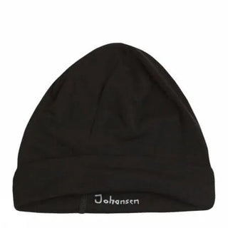 Johansen uld-silke hue sort