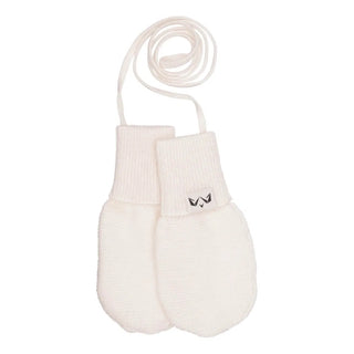Cashmere luffer til din baby i råhvid