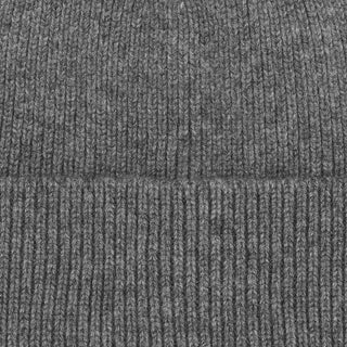 Cashmere rib hue i mørkegrå
