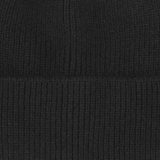 Cashmere rib hue i sort