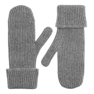 Cashmere rib luffer i grå