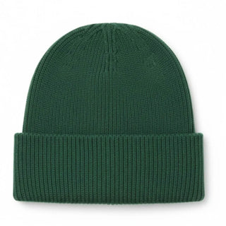 Cashmere rib hue i grøn