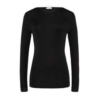 HANRO Long Sleeve Shirt Crew-Neck - Woolen Silk