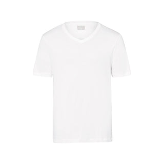 HANRO Short Sleeve Shirt V-Neck - Sea Island Cotton