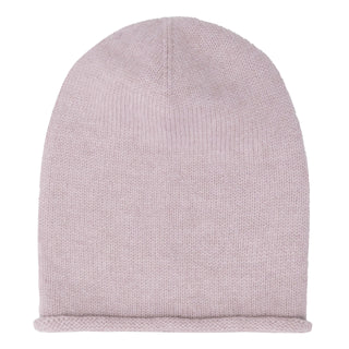 Cashmere hue i glat strik i rosa