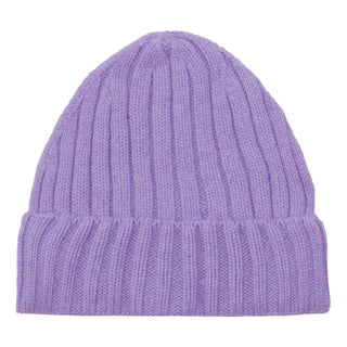 Cashmere hue i bred rib i lilla