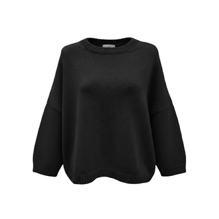 Calimar cashmere-uld sweater sort