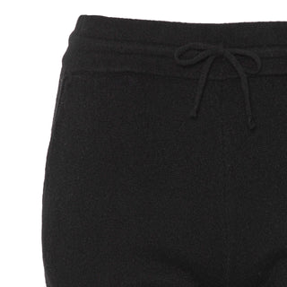 Cashmere hyggebukser i sort