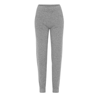 Cashmere hyggebukser i grå