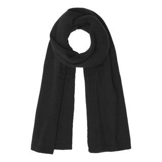 Stort cashmere tørklæde-stola i sort