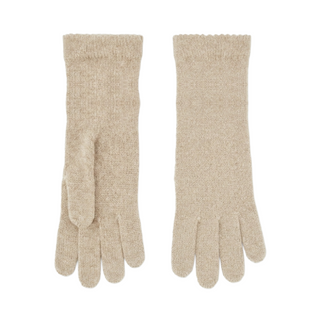 Cashmere handsker lys beige
