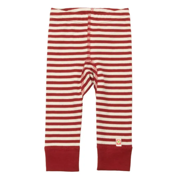 Katvig stribet leggings rød/hvid