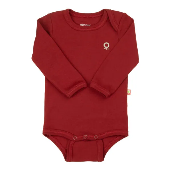 Katvig langærmet bodystocking rød