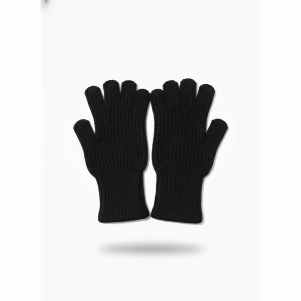 Calimar uld fingerhandsker sort