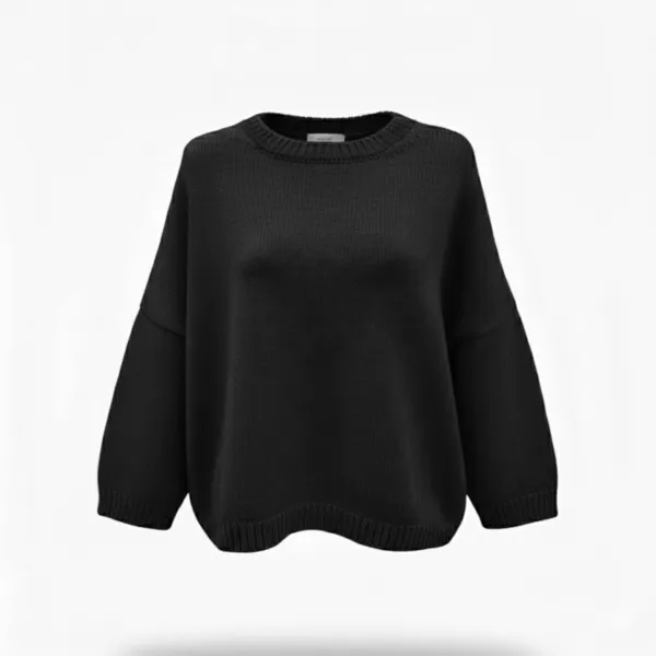 Calimar cashmere-uld sweater sort