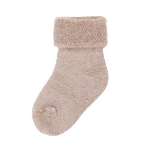 Joha kraftige uldstrømper til børn beige