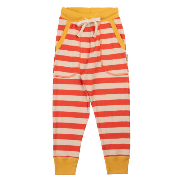 Katvig stribet bukser rød/gul