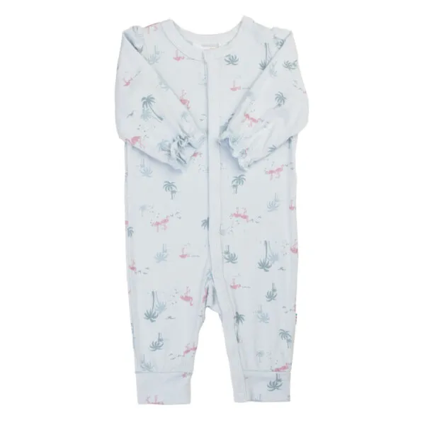 Joha natdragt med flamingo-print i økologisk bambus