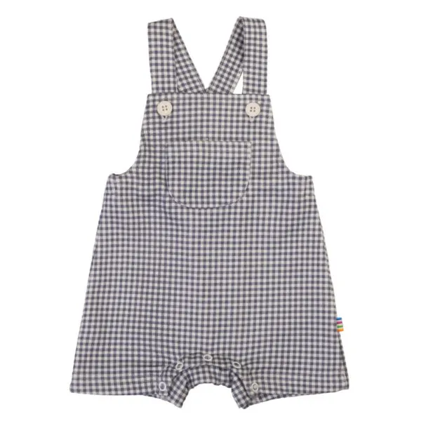 Joha overall med seler i økologisk bomuld hvid/blå