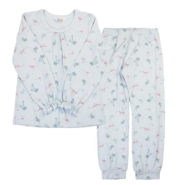 Joha pyjamas med flamingo-print i økologisk bambus