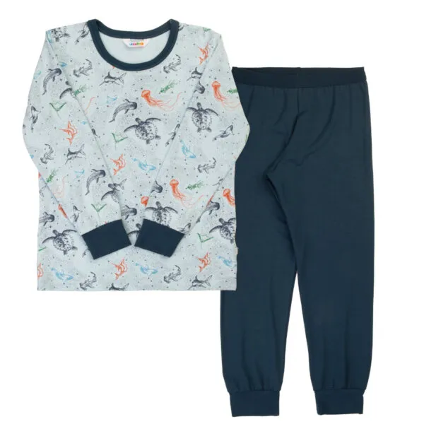 Joha pyjamas med havdyr-print i økologisk bambus