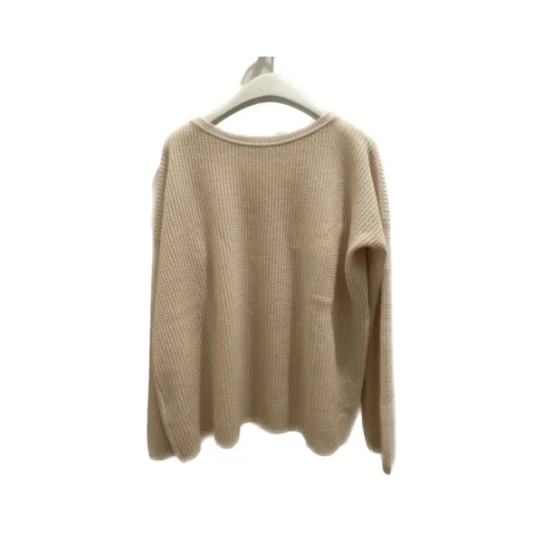 Scandinavianlux cashmere sweater i lys beige